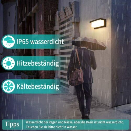 LED Wall Light Waterproof Outdoor Lamp Exterior lights Yard Modern with Sensor