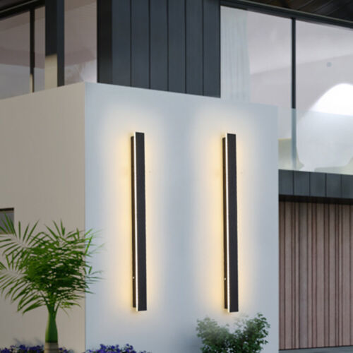 Modern LED Wall Light Sconce Waterproof Outdoor Lamp Exterior Lights Long Strip