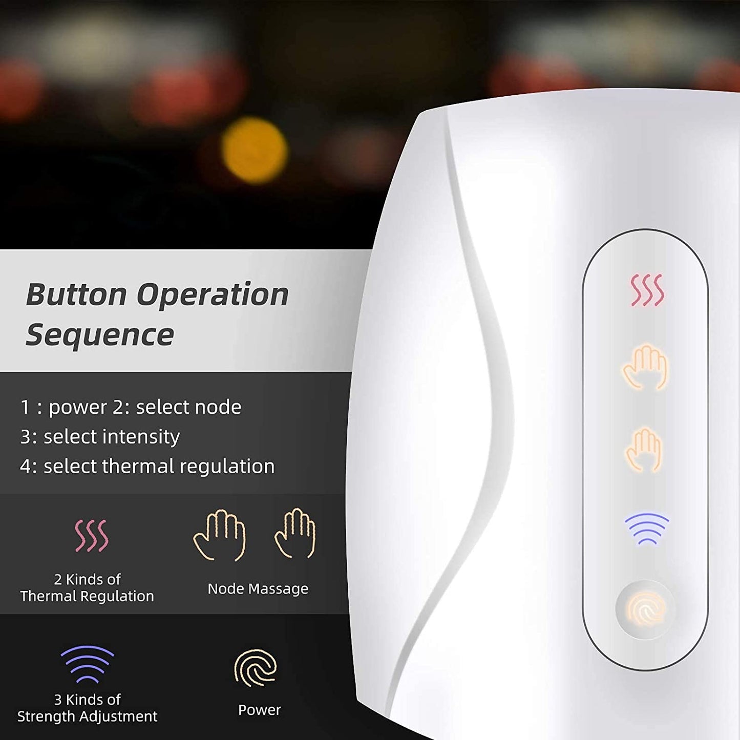 Electric Hand Massager with Air Compression and Heat,Mothers Day Gifts for Mom, Cordless Hand Finger Massage Machine for Arthritis Finger Numbness Pain Relief