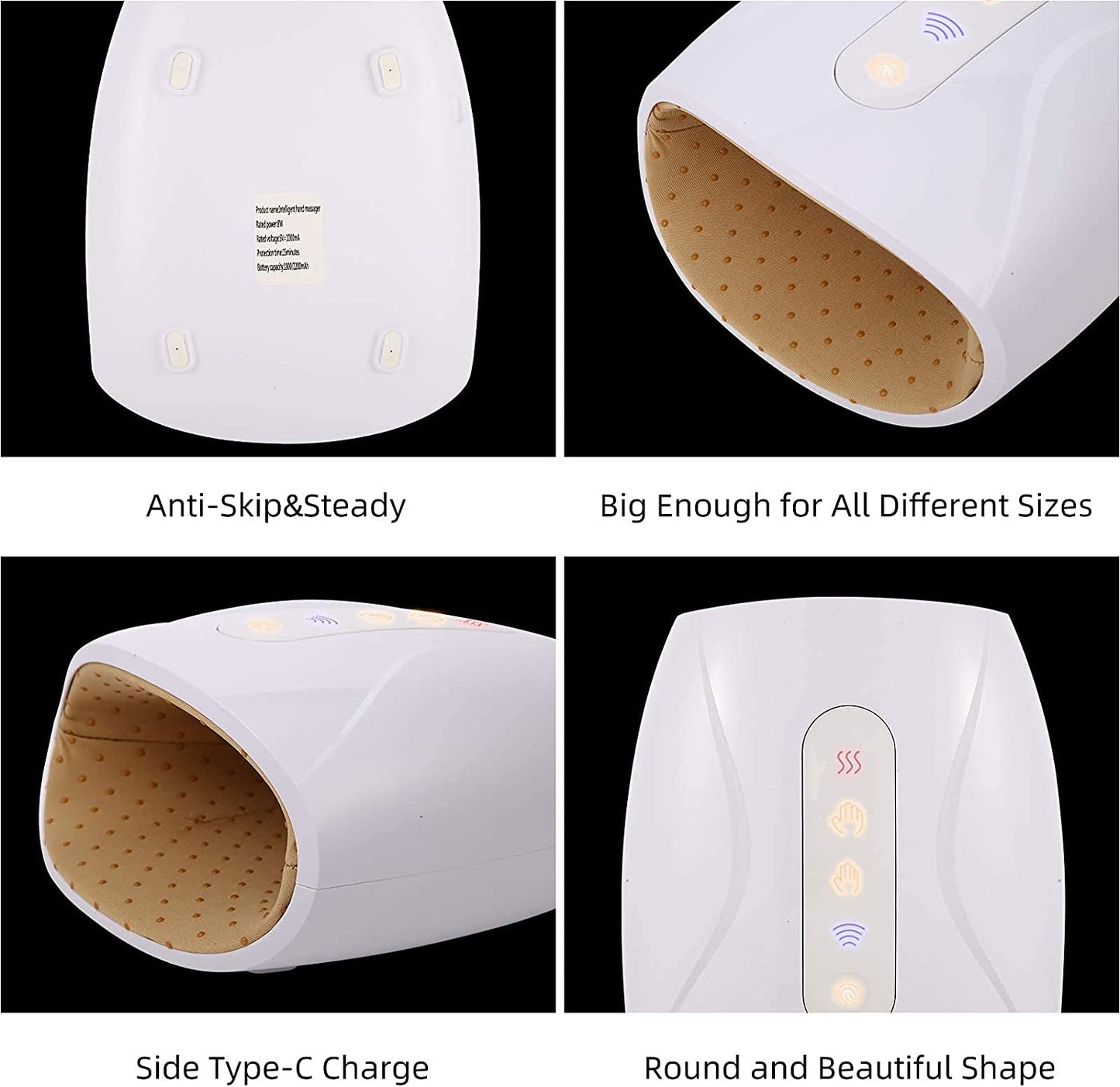Electric Hand Massager with Air Compression and Heat,Mothers Day Gifts for Mom, Cordless Hand Finger Massage Machine for Arthritis Finger Numbness Pain Relief
