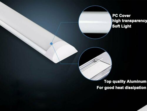 10x40W LED Slim Ceiling Batten Tube Light 4FT 1200mm Fluorescent Lamp Cool 6500K
