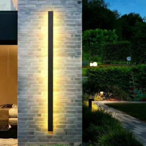 Modern LED Wall Light Sconce Waterproof Outdoor Lamp Exterior Lights Long Strip