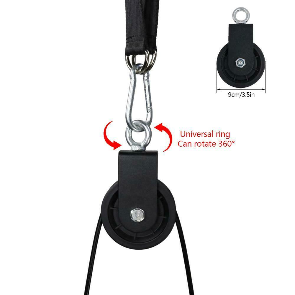 LAT Fitness Pulley Cable Machine System For Home Gym Arm Biceps Triceps Blaster