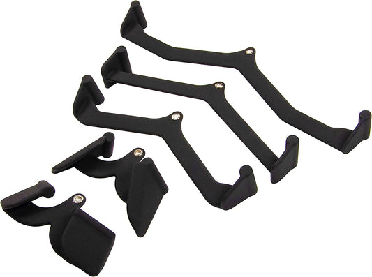 LAT Pull Down Bars Cable Machine Attachment, Rowing T-bar V-bar Set, Back Strength Training Handle Grips for Cable Machine Rowing Machine