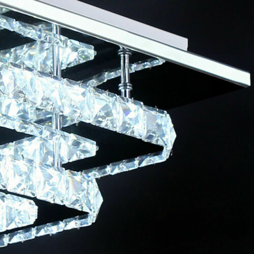Ceiling Lights Chandelier Bilayer Aisle Light Decoor 36W LED Crystal Square 30cm