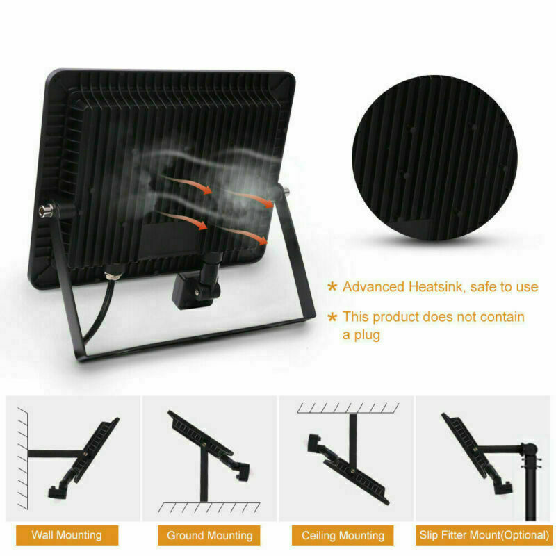 LED Flood Light with Motion Sensor Outdoor Garden Waterproof 10W 50W 100W 6000K