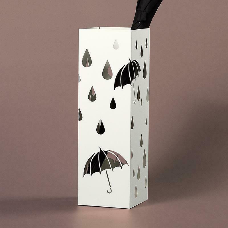 Metal Modern Umbrella Stand; White Umbrella Garden Holder; Outdoor Parasol Base Holder Storage