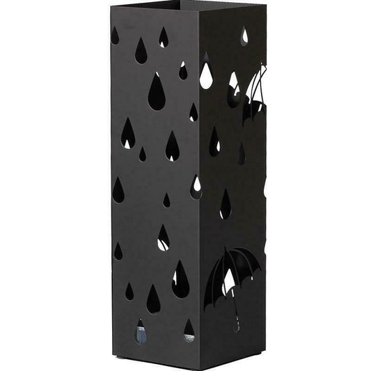 Metal Modern Umbrella Stand & Black Umbrella Holder;  Garden Outdoor Parasol Base Holder Storage